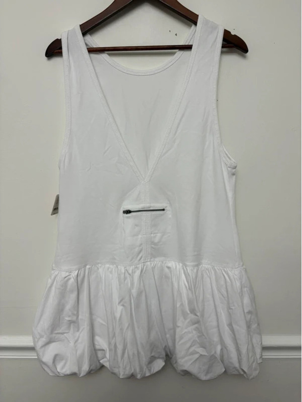 Free People Movement White Bubble Hem Dress & Shorts Set Large NWT - Picture 2 of 10